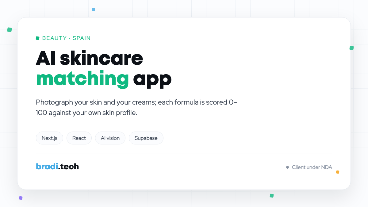 AI Skincare Matching App
