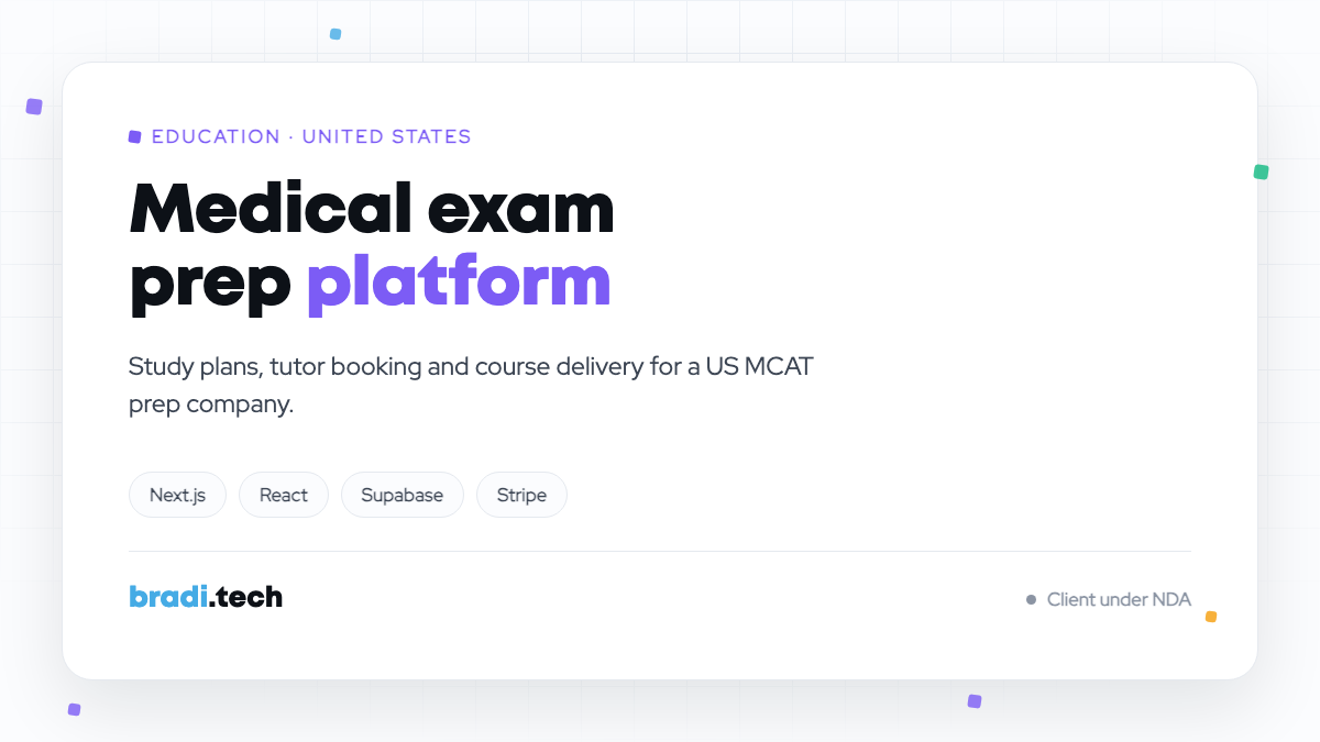 Medical Exam Prep Platform