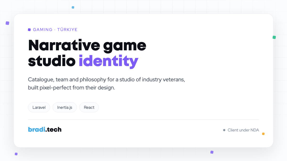 Narrative Game Studio Website