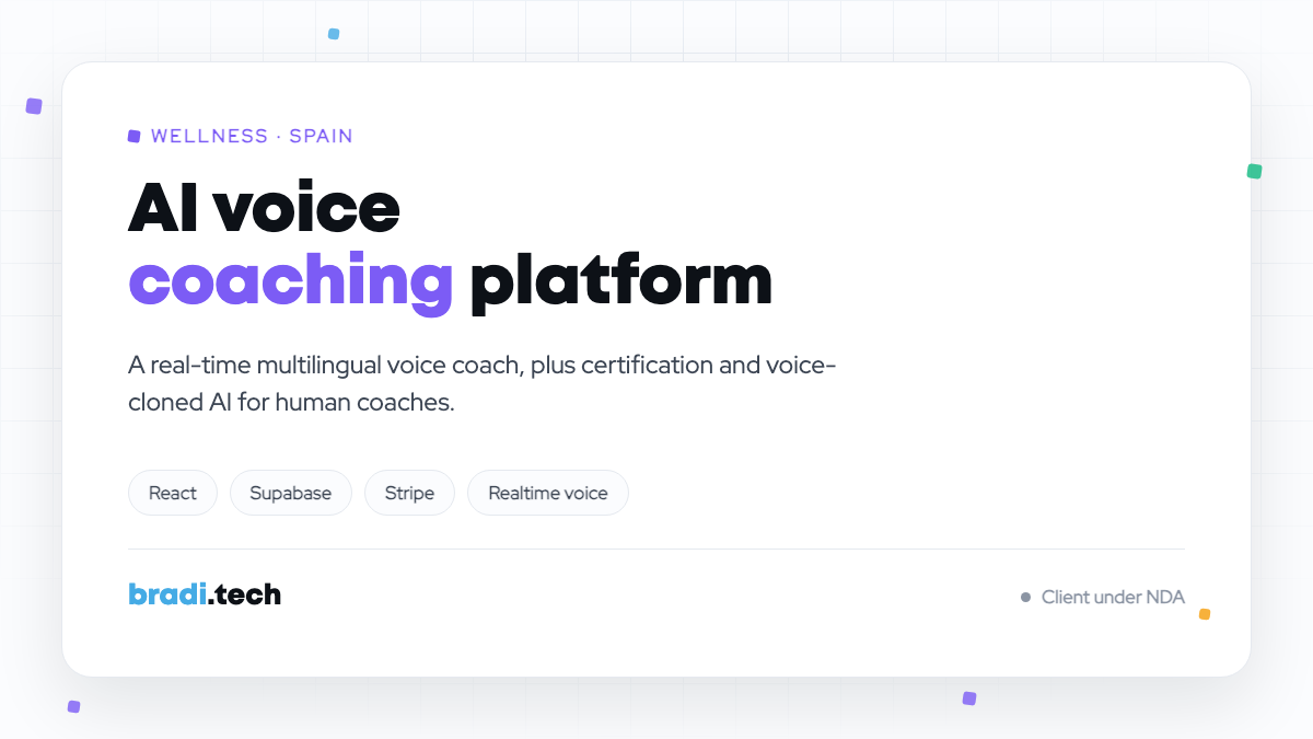 AI Voice Coaching Platform